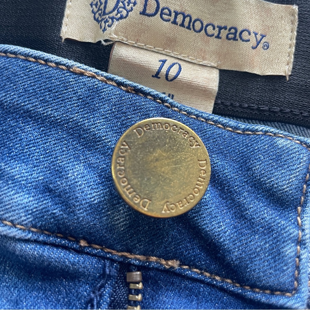 Democracy "Ab"Solution Itty Bitty Boot Glider Jea… - image 3